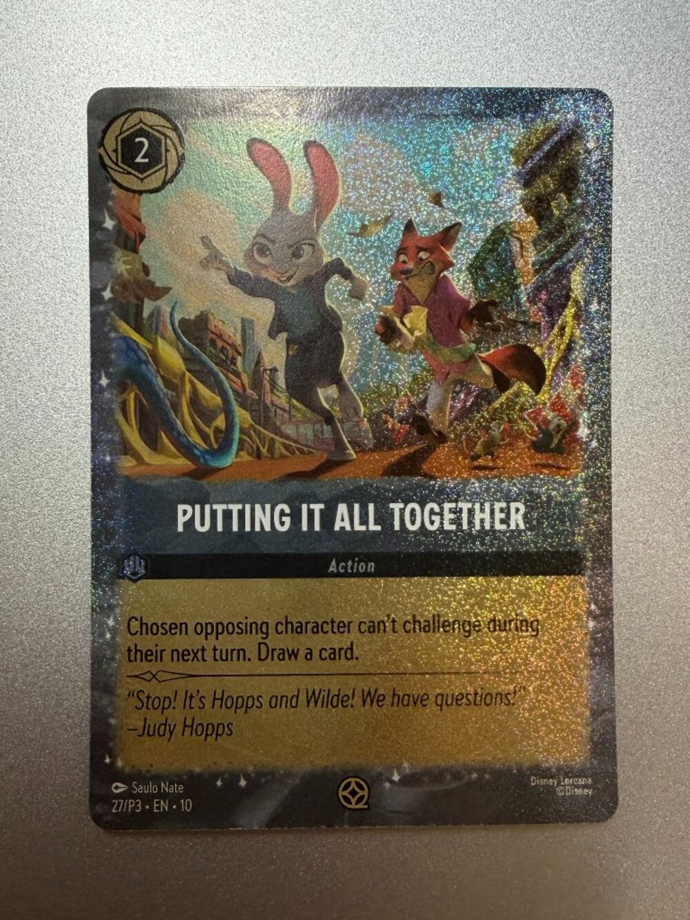 Authentic Disney Lorcana Zootopia Card